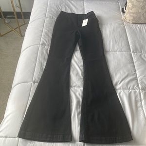High rise flare leg jeans